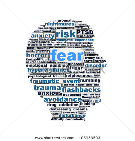 Fear Symbol Conceptual Design Isolated On Stock Illustration.