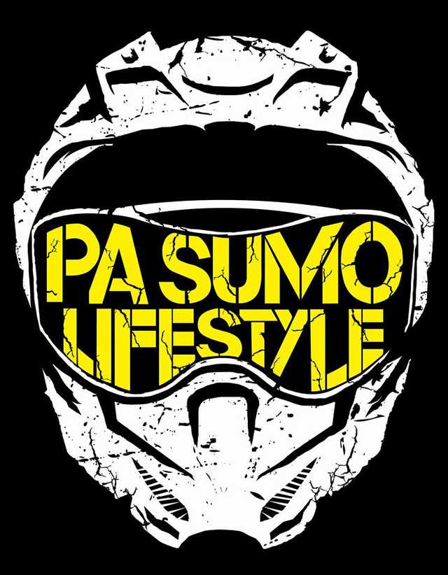 PA SUMO HELMET LOGO VINYL DECAL (4in x 3.5in).