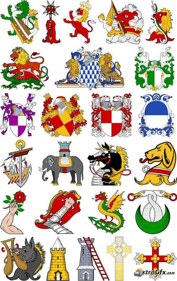 Heraldry Clip Art.