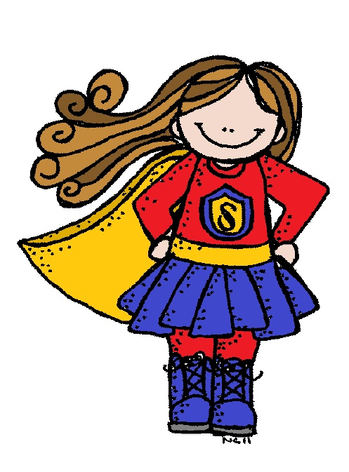 Girl Hero Clipart.