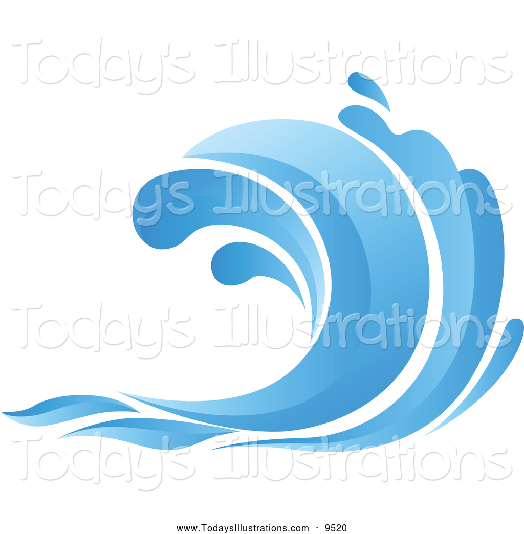 Ocean tide clipart.