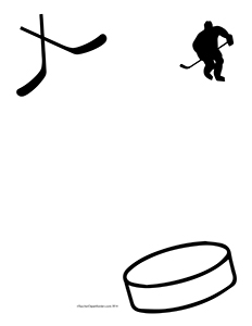 Hockey Clipart Border.