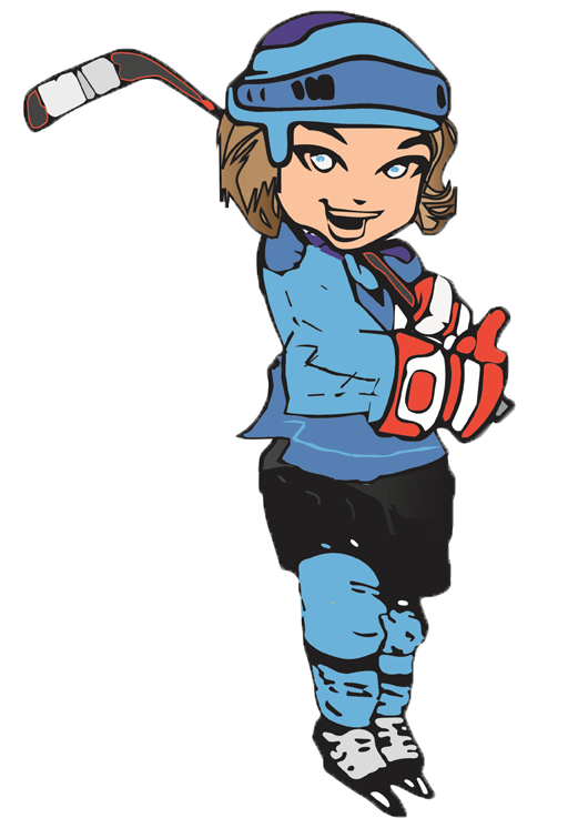 Girl clipart hockey, Girl hockey Transparent FREE for.