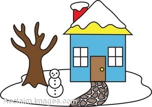 Snow covered house clipart » Clipart Station.