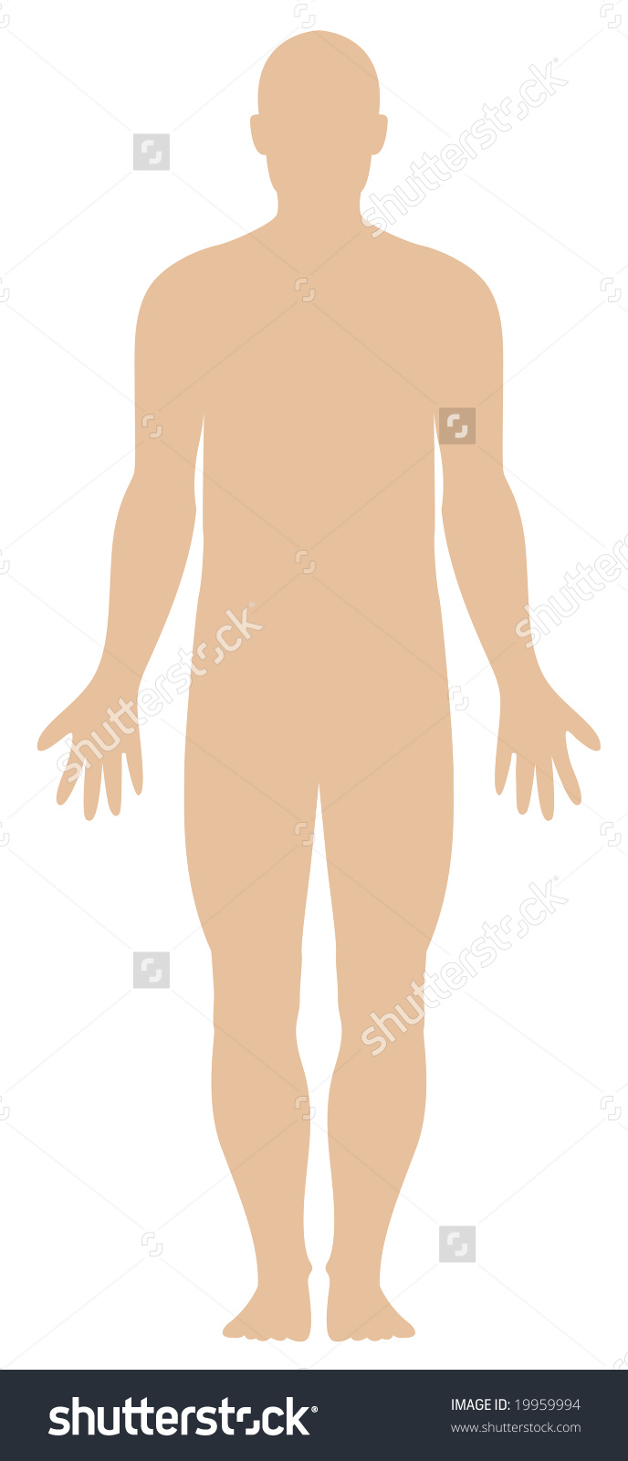 Illustration Plain Human Body Outline Stock Illustration 19959994.