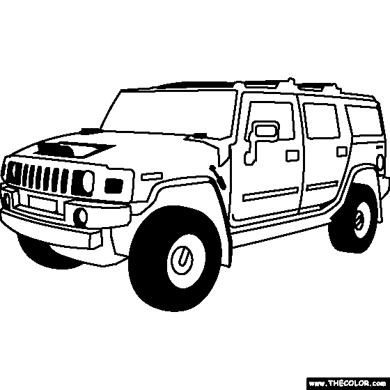 Hummer H2 Clipart.