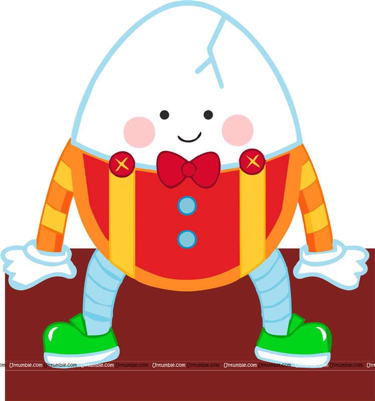 Nursery Rhymes theme Humpty Dumpty Cutout.