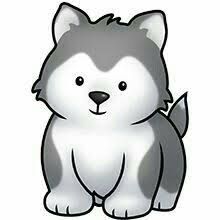 Image result for husky dog clipart.