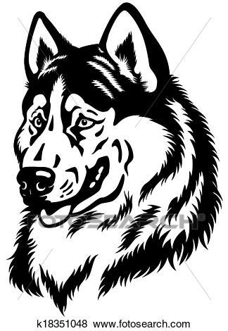 Husky head clipart 8 » Clipart Portal.