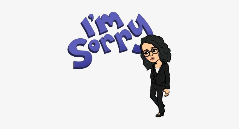 Im Sorry Bitmoji.