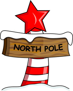 Free North Pole Postmark Clip Art.