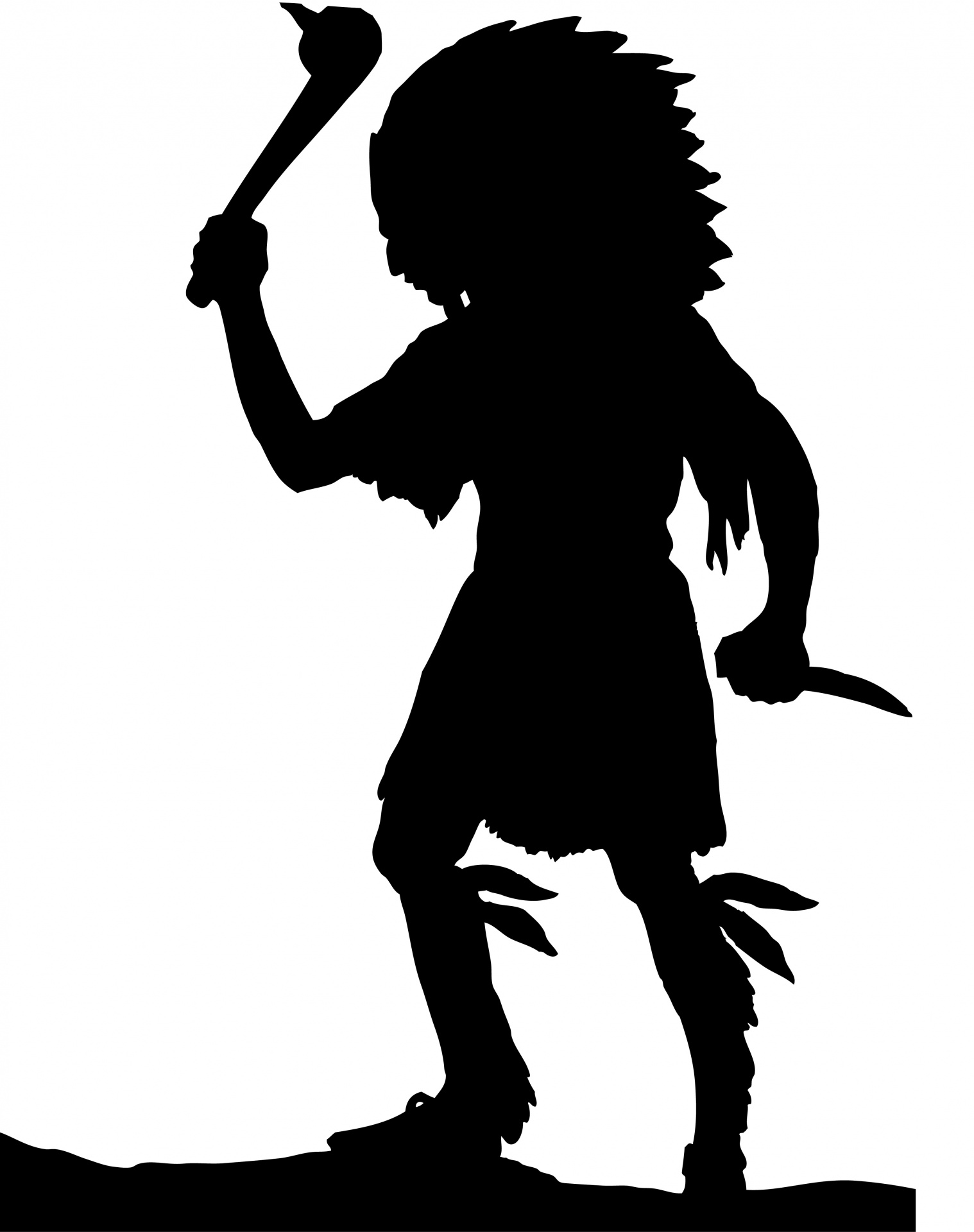 Native American Indian Silhouette.