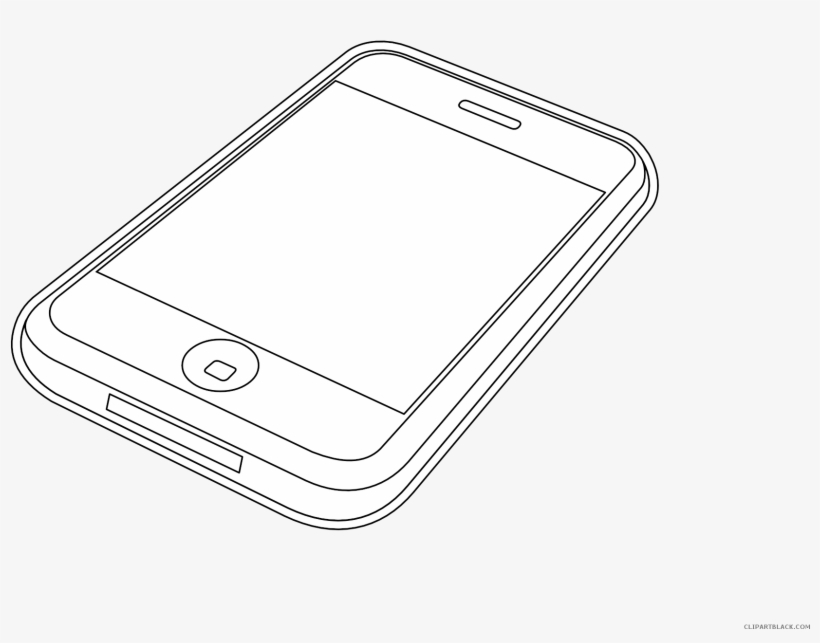 Iphone Outline Clipart.