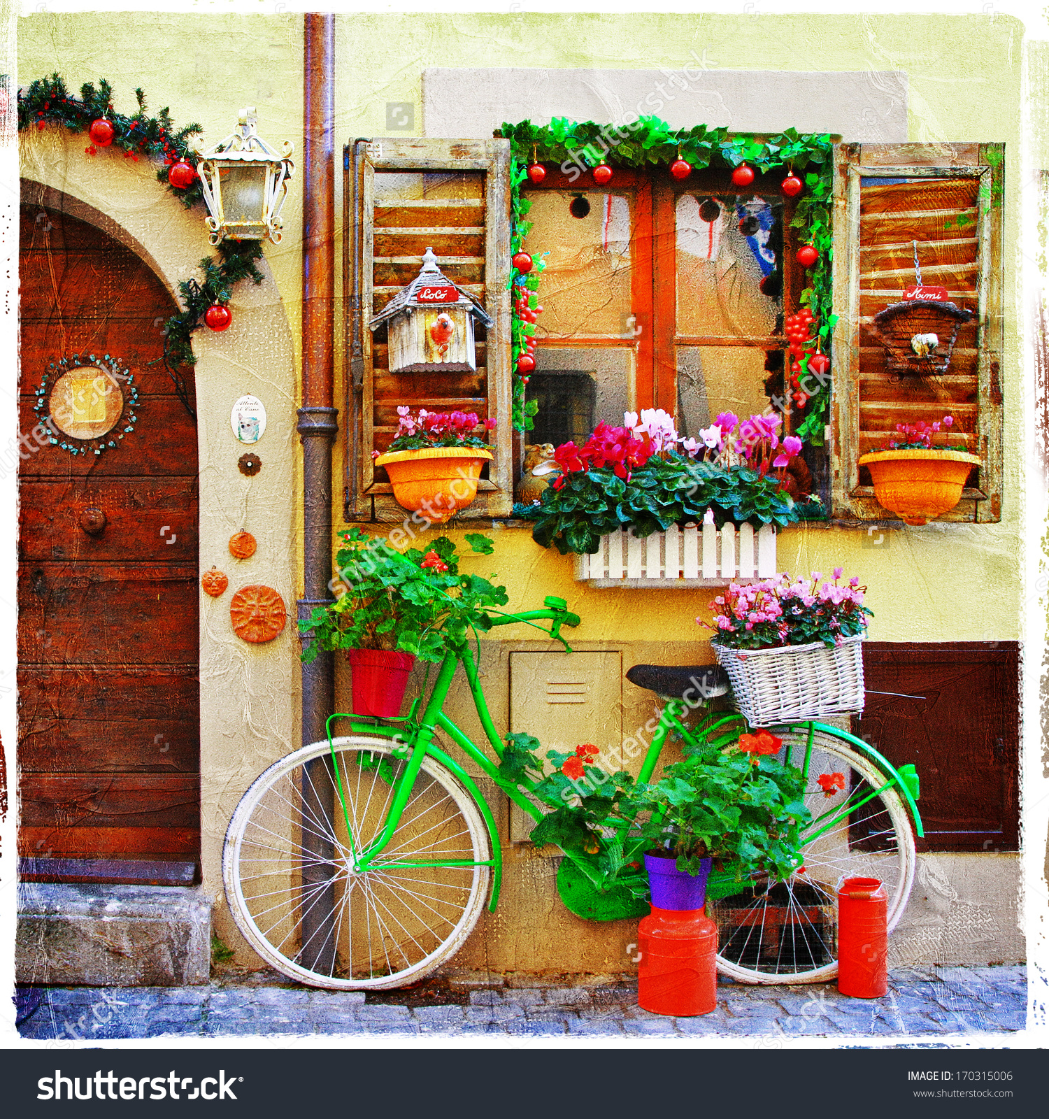 Pretty Streets Small Italian Villages Stock Photo 170315006.