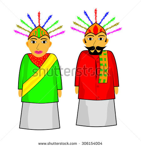 Ondel ondel clipart.