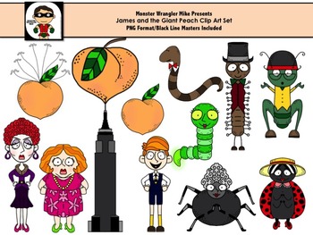 James and the Giant Peach Clip Art Collection by Monster Wrangler.