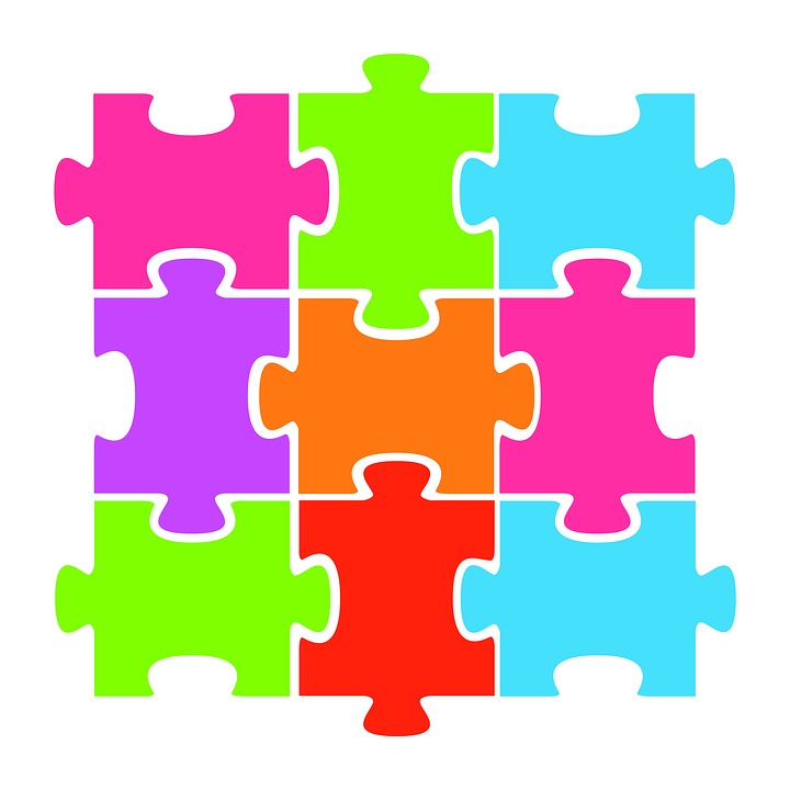 Jigsaw Puzzle Colorful.