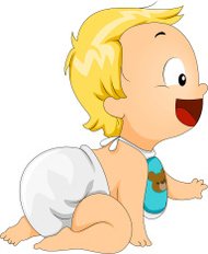 Cute Toddler Boys (vector) premium clipart.