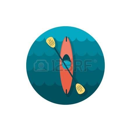 kayak: Kayak icon. Canoe vector. Beach. Summer. Summertime.