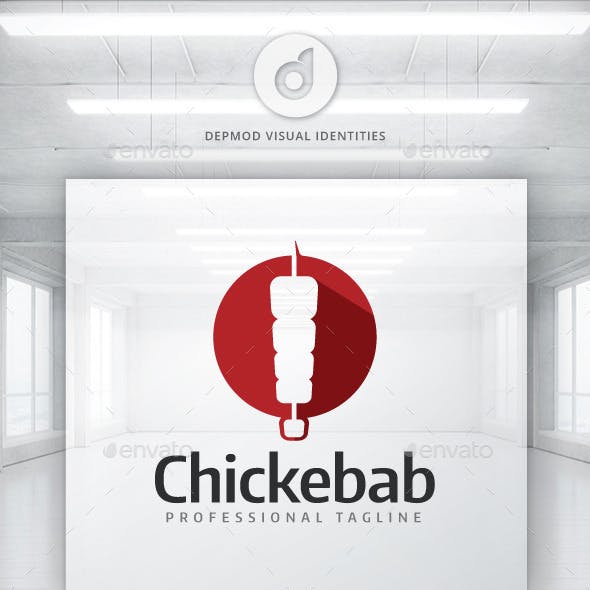 Kebab Logo and Visual Identity Graphics, Designs & Template.