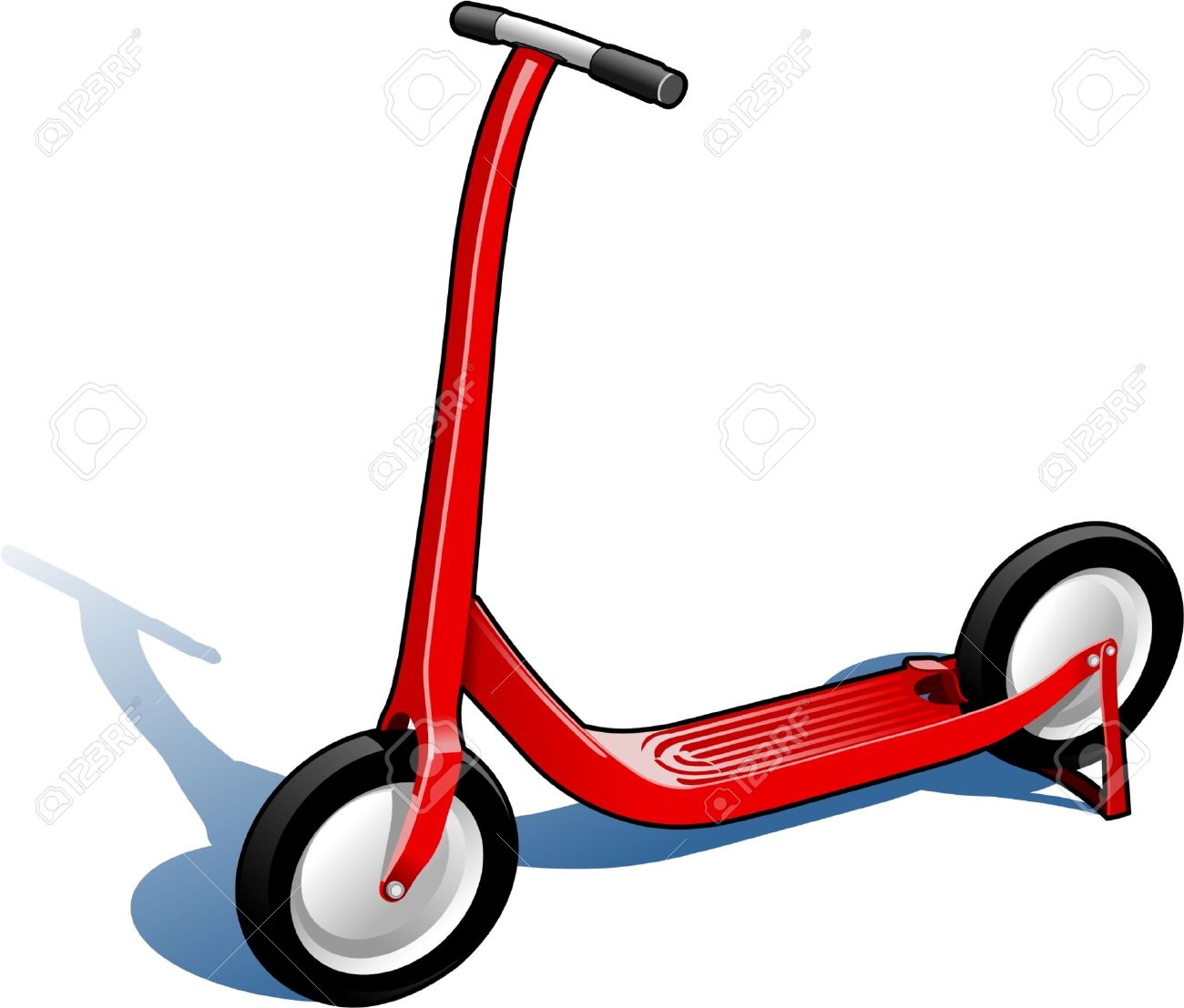 Red Scooter Royalty Free Cliparts, Vectors, And Stock Illustration.