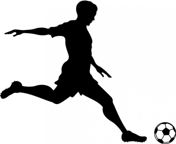 Free Football Player Kicking Ball, Download Free Clip Art ...