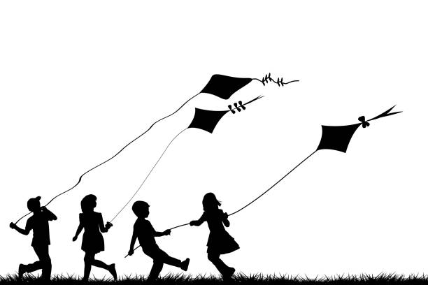 Best Kite Flying Illustrations, Royalty.