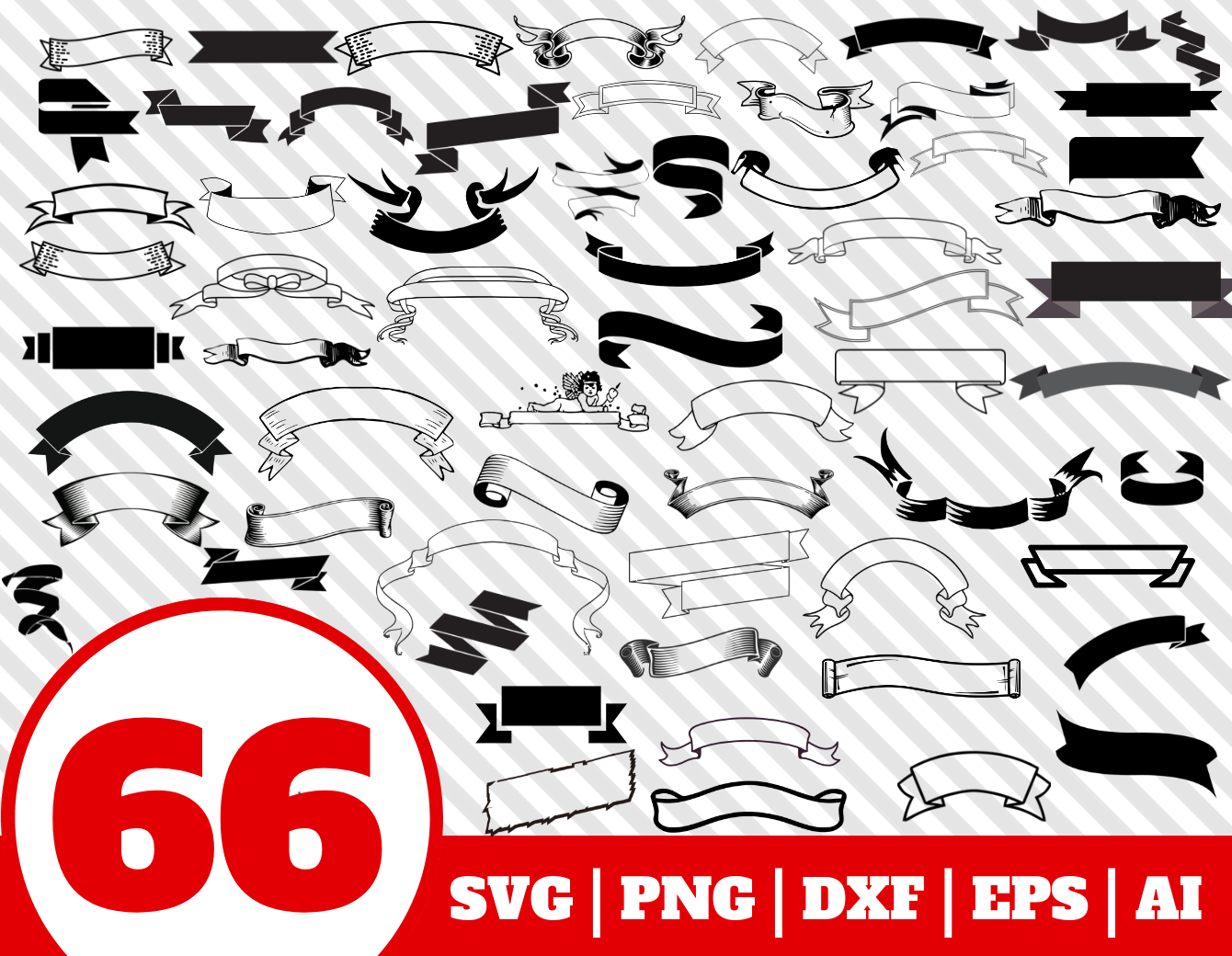 66 TEXT RIBBON SVG.