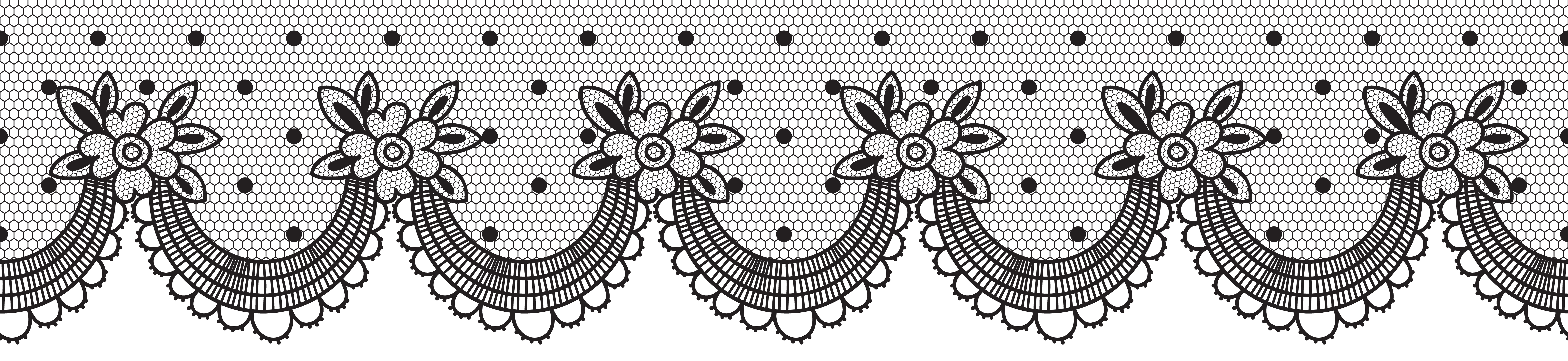 Deco Lace Transparent PNG Clip Art Image.