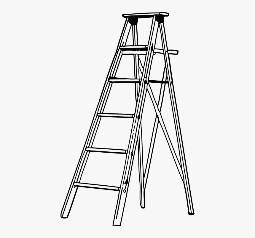 Ladder, Aluminium, Foldable, Metal, Single, Climb.