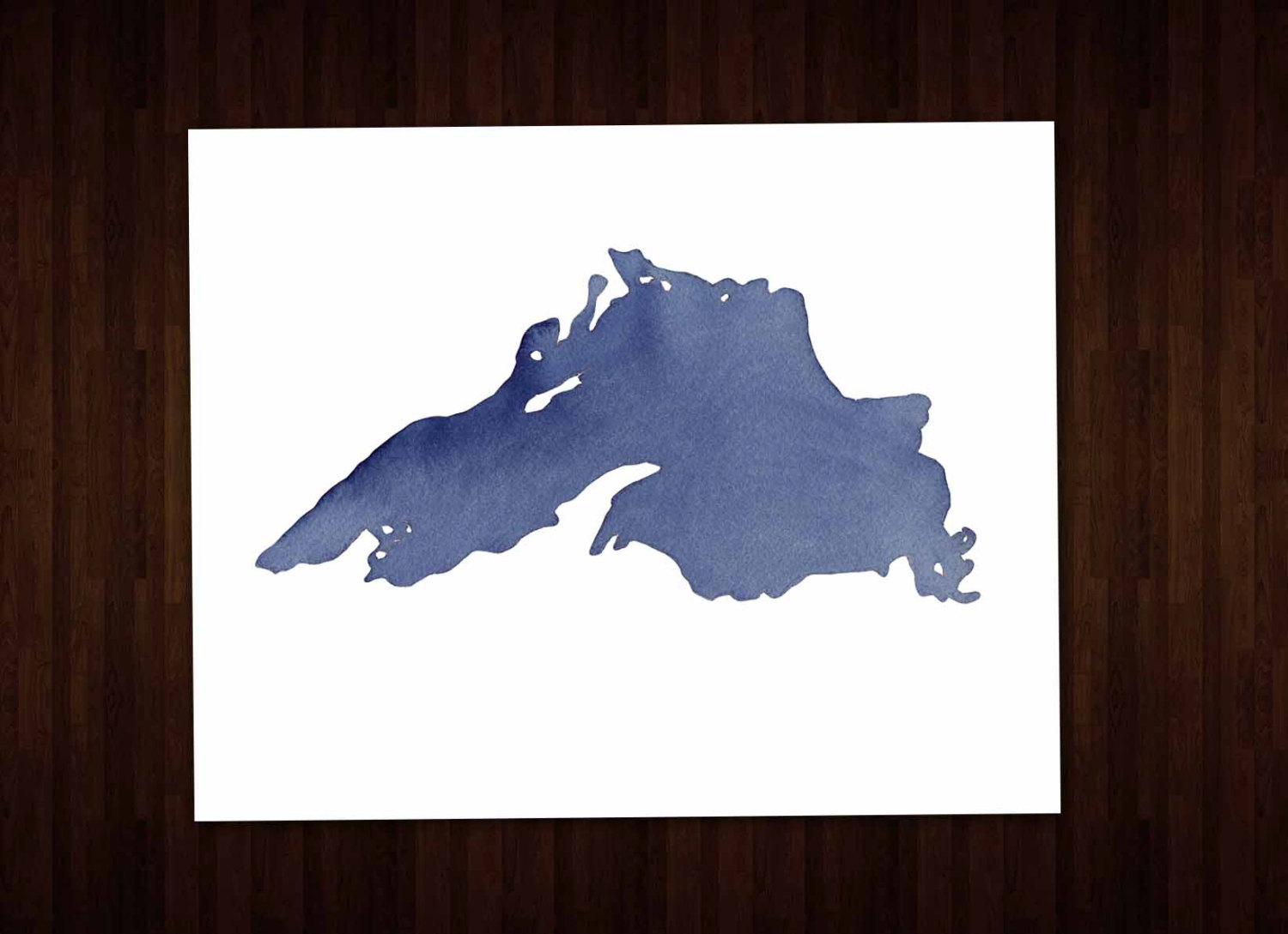 Lake Superior Map Clipart.