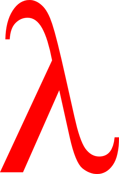 Red Lambda Clip Art at Clker.com.