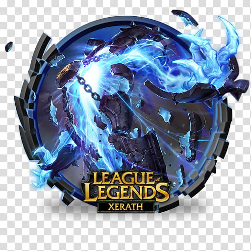 LoL icons, League of Legends Xerath illustration transparent.