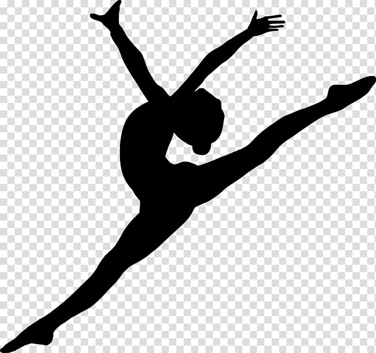 Ballet Dancer Silhouette, Silhouette transparent background.