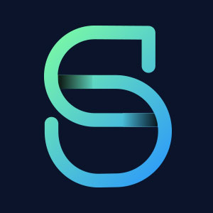 Letter S geometric line logo vector.