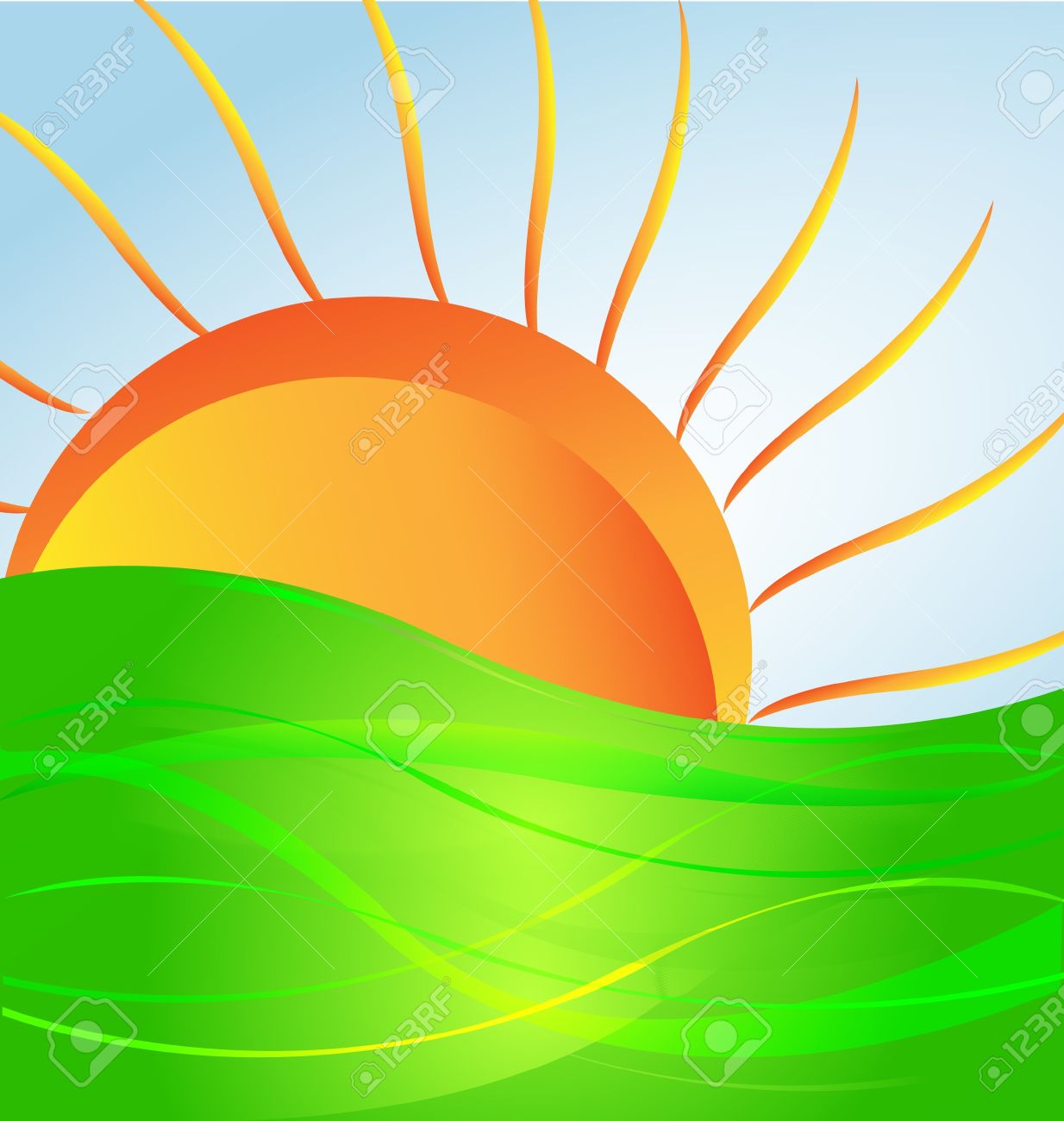 Sun Light Vector images.