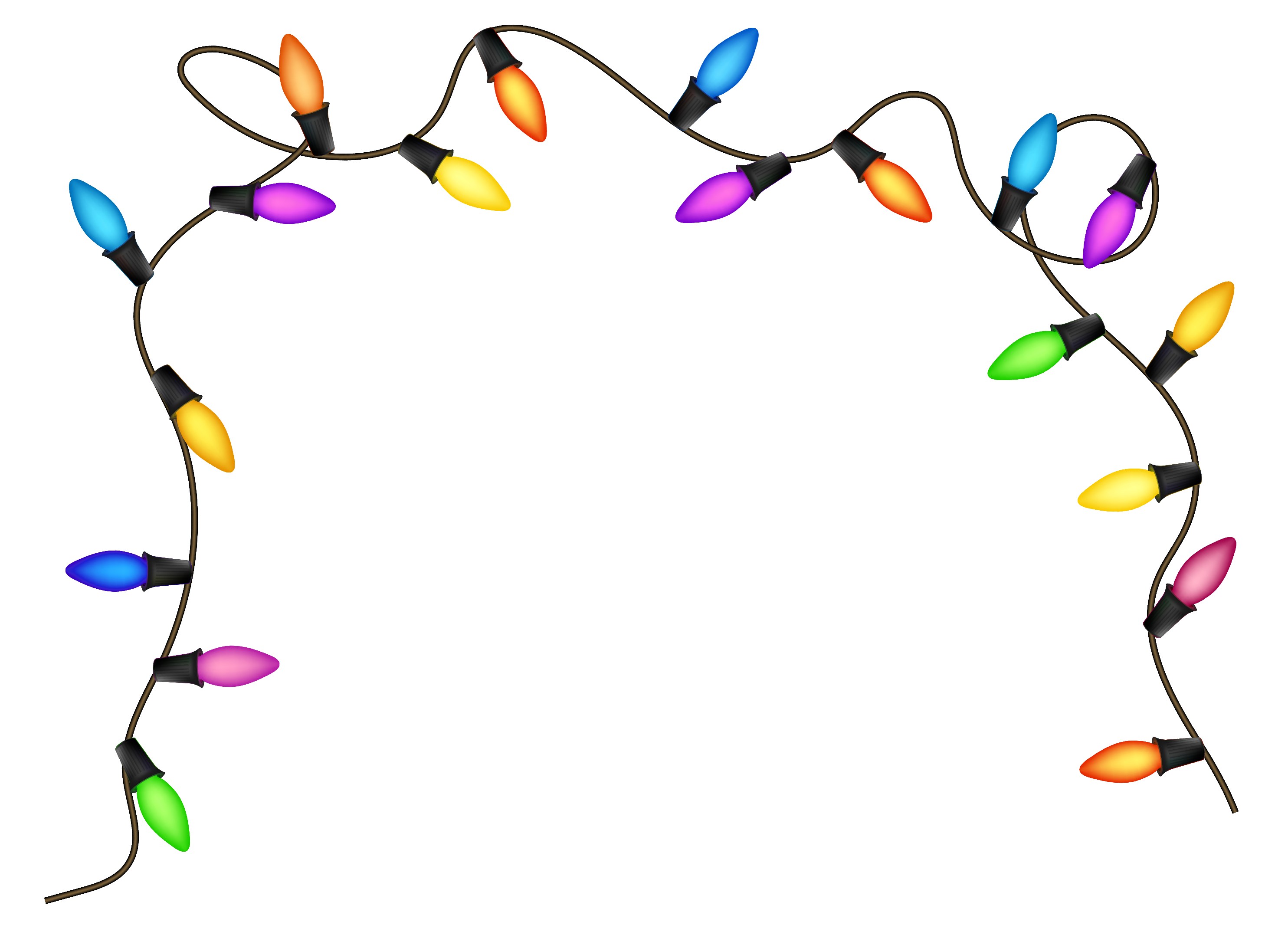 Christmas lights Holiday Clip art.