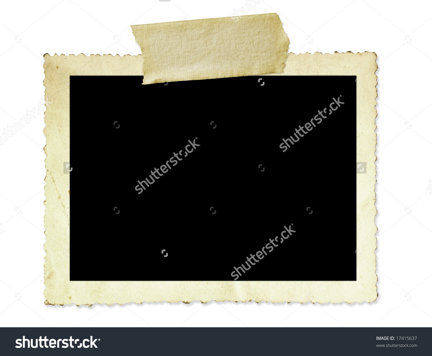 Scallopped Antique Photo Edge Clipart.