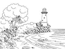 Lighthouse Clipart Black And White (85+ images in Collection.