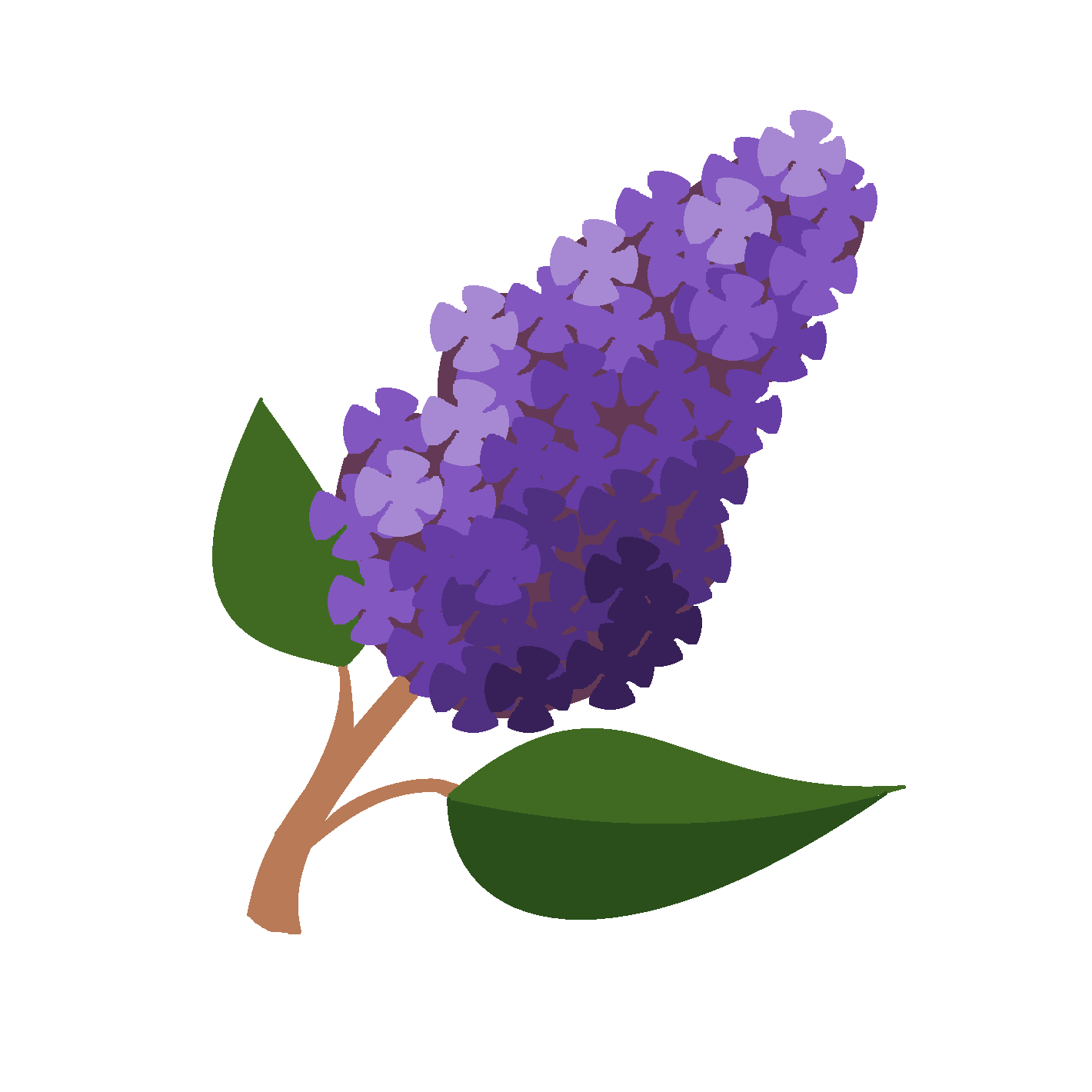 Lilac Tree Clipart.