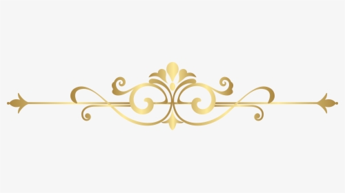 Decorative Line Gold Clipart Png.