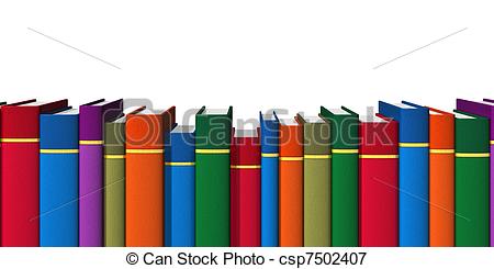 Row of books clipart 3 » Clipart Station.