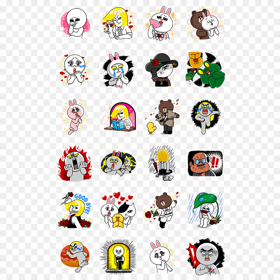 Emoticon Line png download.