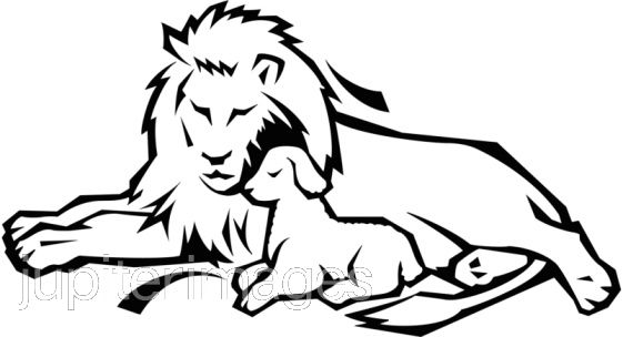 Lion And Lamb Clipart.