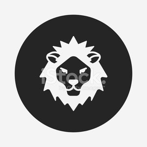 animal lion icon Clipart Image.