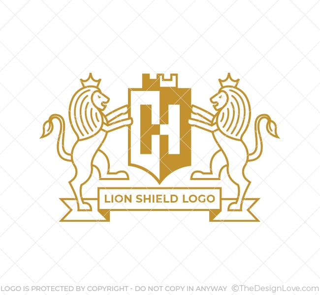 Lion Shield Logo & Business Card.