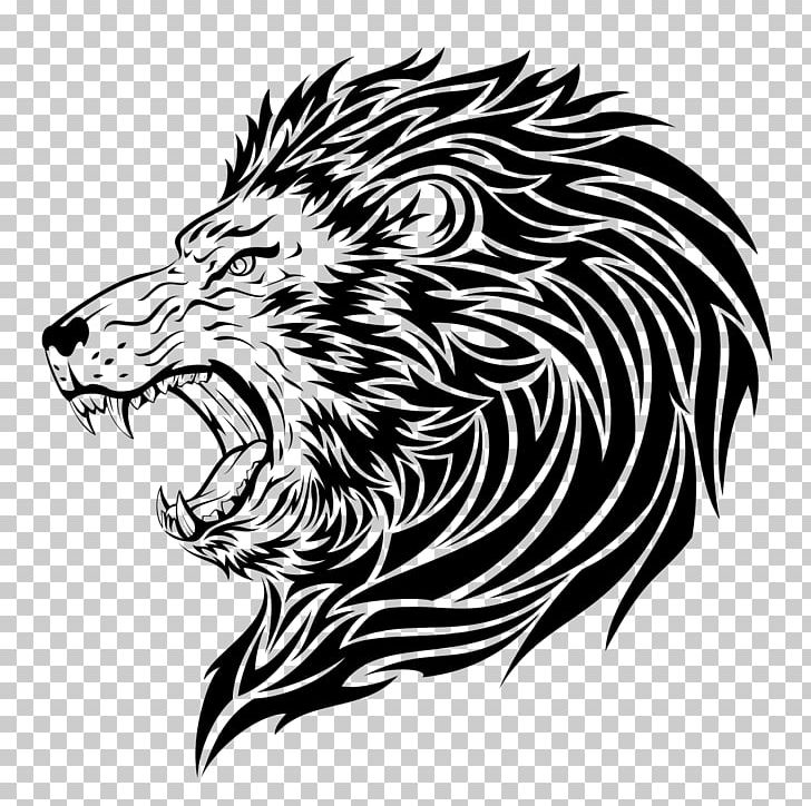 Lion Tattoo Artist Roar PNG, Clipart, Animals, Art, Big Cats.