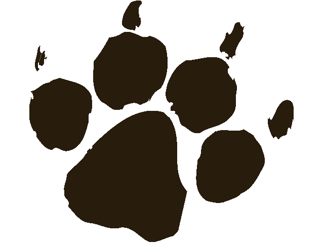 Lion Paw Print Clipart.