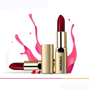 Popular matte lipstick private label custom logo to makeup cosmetics  lipstick.