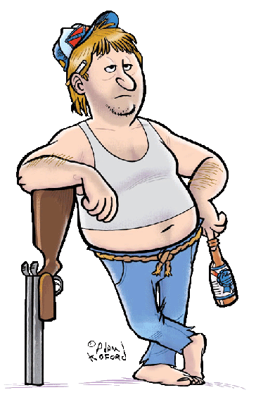 Redneck Cartoon Clipart.